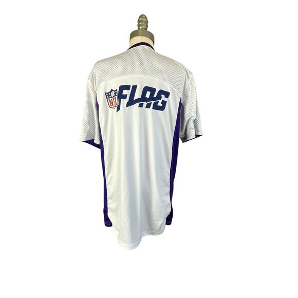 Minnesota Vikings Jersey Men’s M, NFL Flag Football Reversible Purple White - Picture 2 of 11